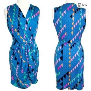 Mara Hoffman Blue Geometric Dress